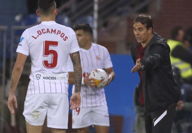 Lopetegui, en el Alavés-Sevilla.