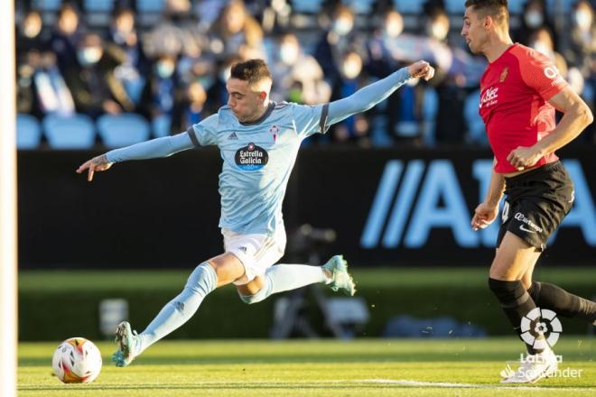 Aspas, durante el Celta-Mallorca (Foto: LaLiga).