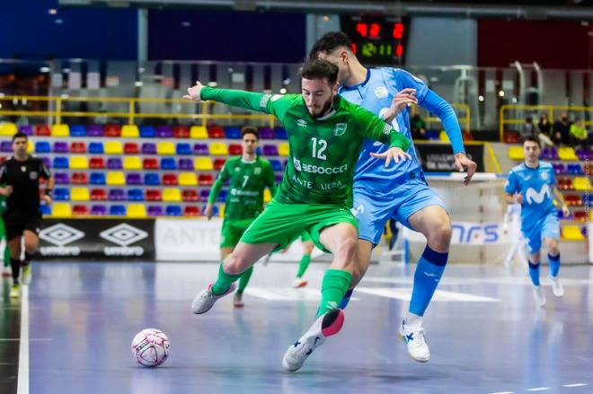 Un lance del CD UMA Antequera-Movistar Inter B.