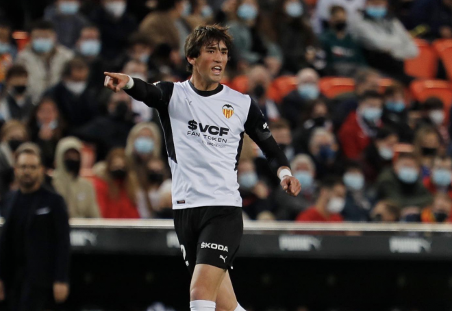 Jesús Vázquez en el Valencia-Granada (Foto: Valencia CF)
