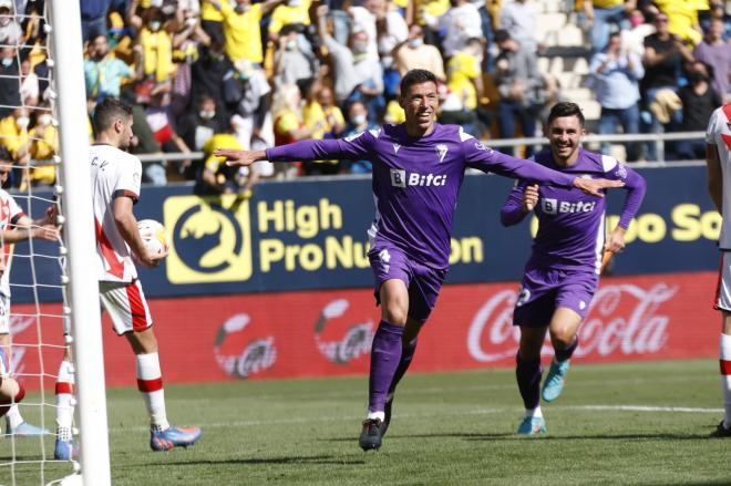 Alcaraz celebra su gol al Rayo (Foto: LaLiga).