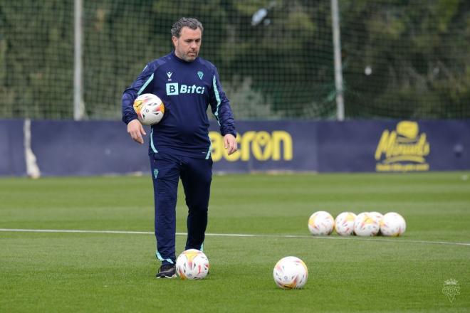 Sergio González, en un entrenamiento (Foto: Cádiz CF).