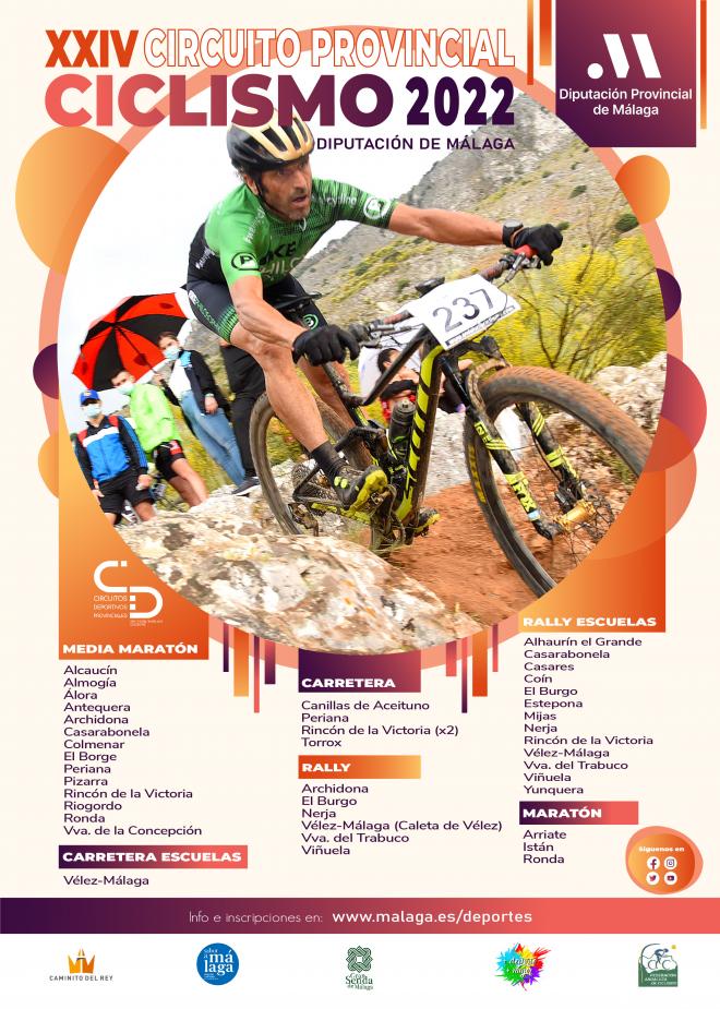 Cartel de la VI Subida Ciclista Canillas de Aceituno.