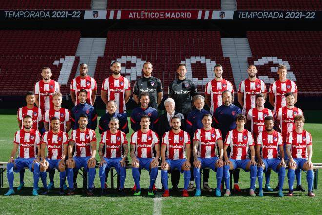 La foto oficial del Atlético de Madrid del curso 2021/22 (Foto: ATM).