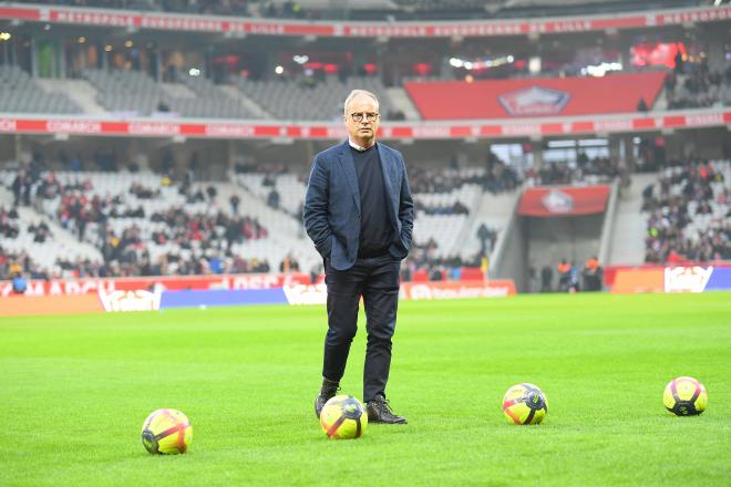 Luis Campos, en el estadio del Lille (Foto: Cordon Press).