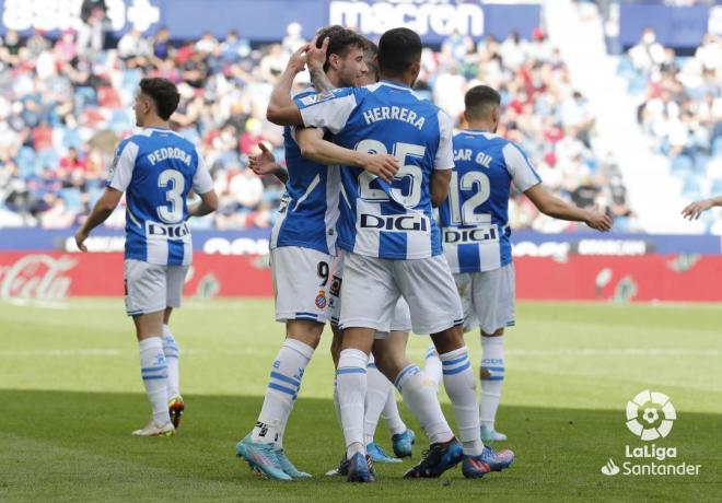 Celebración del tanto de Puado (Foto: LaLiga).