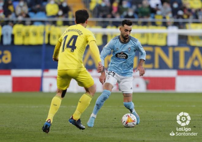 Brais Méndez, durante el Villarreal-Celta (Foto: LaLiga).