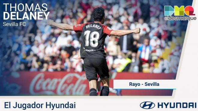 Delaney, Jugador Hyundai del Rayo-Sevilla.