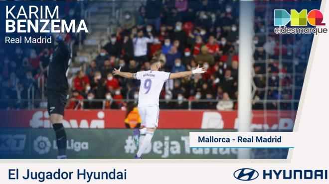 Benzema, Hyundai del Mallorca-Real Madrid.