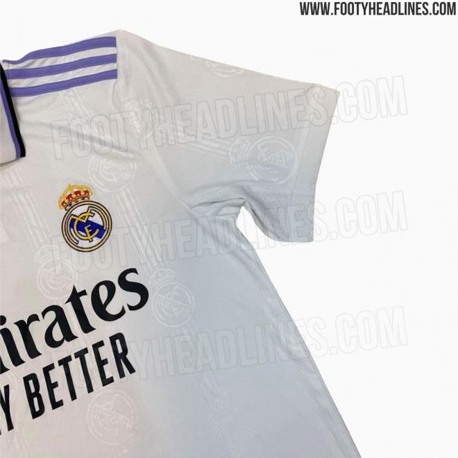Primera imagen de la camiseta del Real Madrid para la 2022/23 (Foto: Footy Headlines).