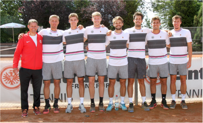El equipo de tenis del Eintracht.