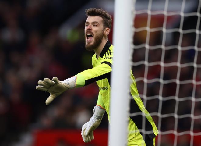 David de Gea, en el Manchester United-Atlético de Madrid (Foto: Cordon Press).