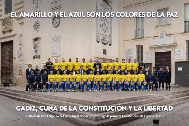 Foto oficial del Cádiz de la temporada 2021/22.