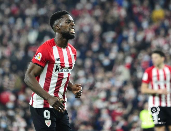 Iñaki Williams ante el Getafe en San Mamés (Foto: LaLiga).