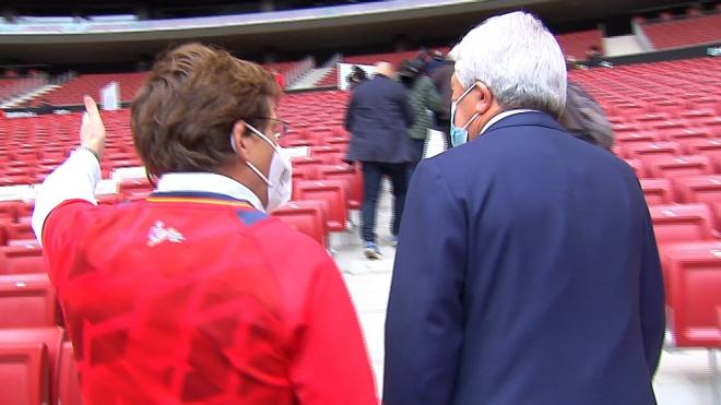 Almeida y Cerezo en el Metropolitano.