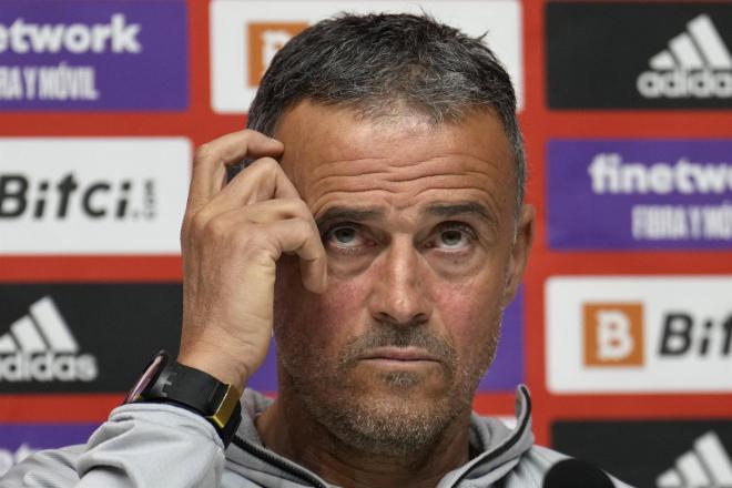 Luis Enrique, en rueda de prensa (FOTO: EFE).