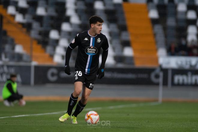 Trilli durante un partido con el Deportivo (Foto: RCD).