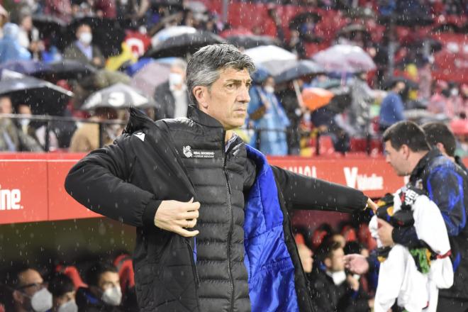 Imanol, durante el Sevilla-Real Sociedad (Foto: Kiko Hurtado).