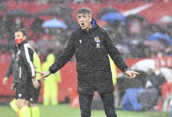 Imanol Alguacil, en una cita ante el Sevilla (Foto: Kiko Hurtado).