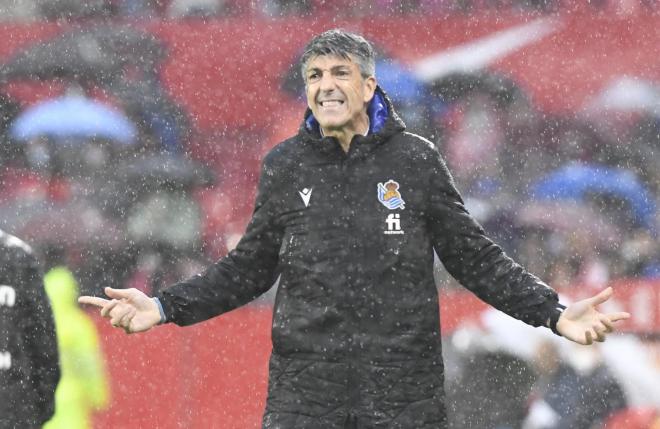 Imanol Alguacil, en el estadio Ramón Sánchez-Pizjuán (Foto: Kiko Hurtado).