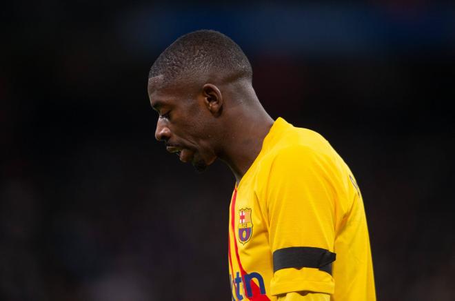 Ousmane Dembélé, renovación pendiente de Laporta, en un partido con el Barça (Foto: Cordon Press).