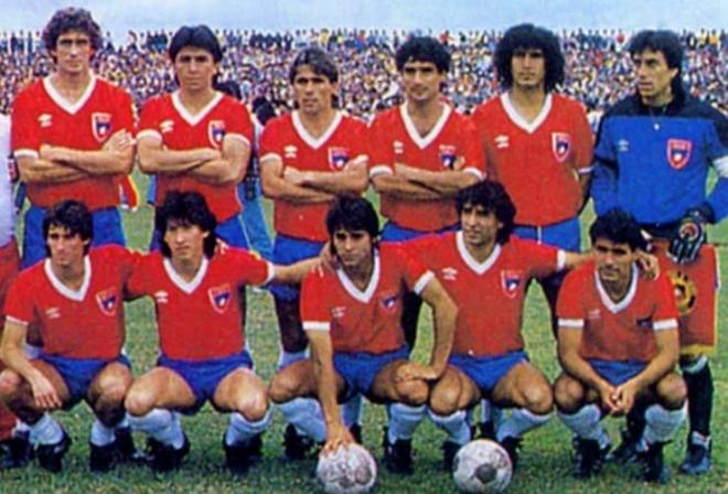Manuel Pellegrini con la selección de Chile (