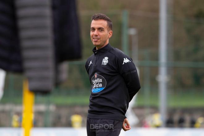 Borja Jiménez en la Ciudad Deportiva de Abegondo (Foto: RCD).