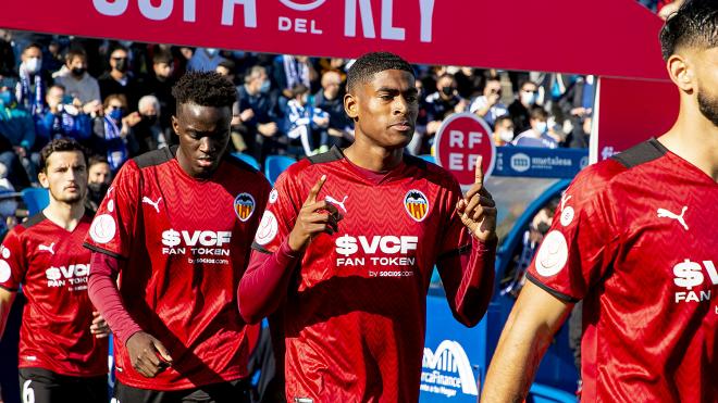 Cristhian Mosquera debutó con el Valencia CF en la Copa del Rey  (Foto: VCF)
