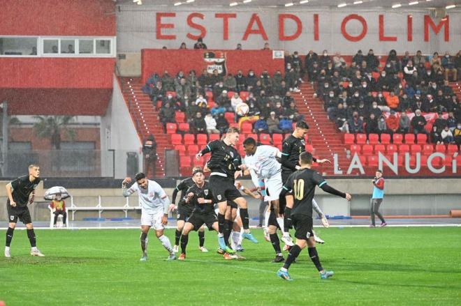 Loren Zúñiga, en La Nucía, durante el España sub 19-Austria (Foto: Bernabé Cano).