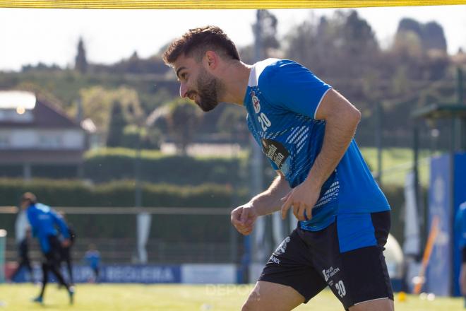 Carlos Doncel en la Ciudad Deportiva de Abegondo (Foto: RCD).