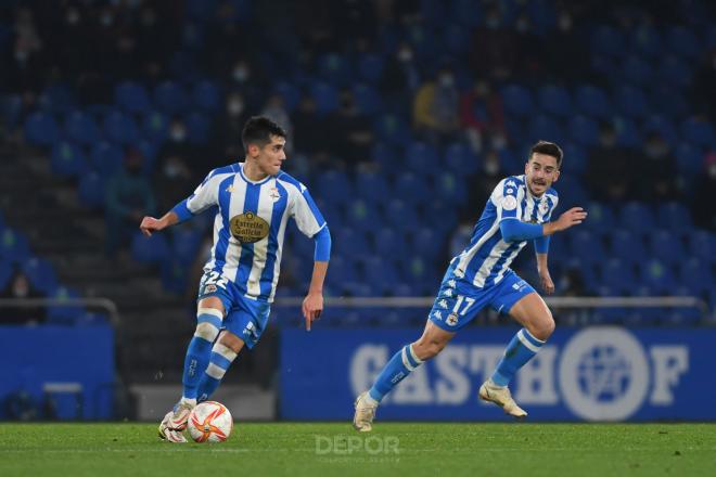 Diego Villares y Rafa de Vicente (Foto: RCD).