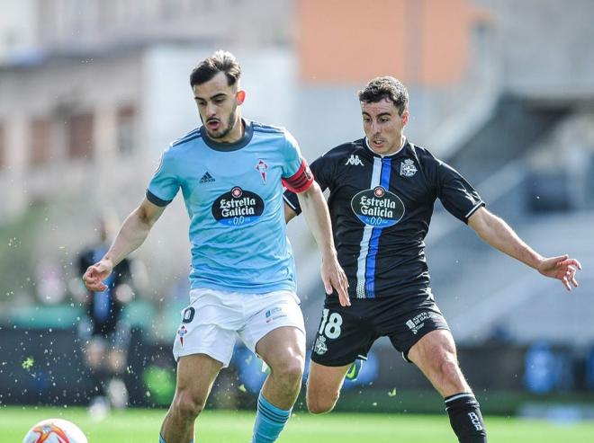 Lance del encuentro entre el Celta B y el Deportivo (Foto: RCD).