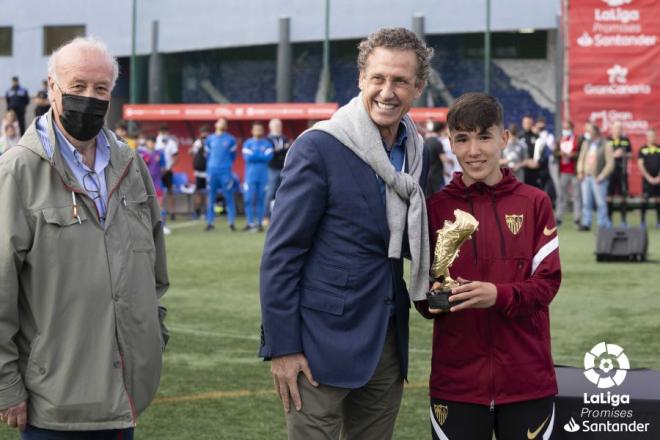 Hugo González, Pichichi de LaLiga Promises (Foto: LaLiga)