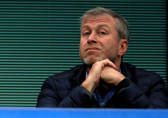 Abrahmovich, en un partido del Chelsea.