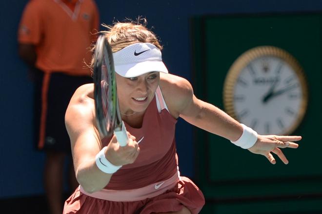 Paula Badosa, durante el Masters 1.000 de Miami (Foto: Cordon Press).