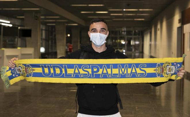 Rober González, en su regreso a Las Palmas (Foto: EFE)