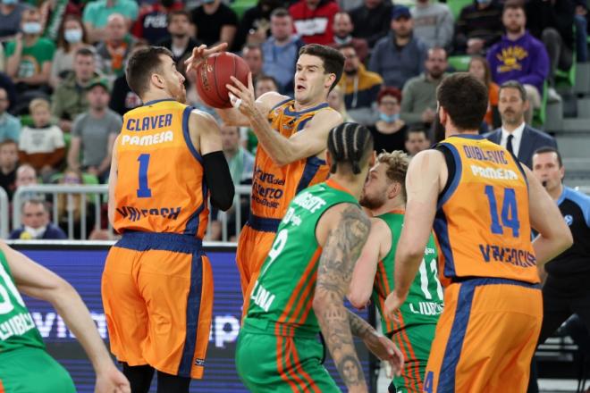 Remontada incompleta del Valencia Basket en Ljubljana (82-76)