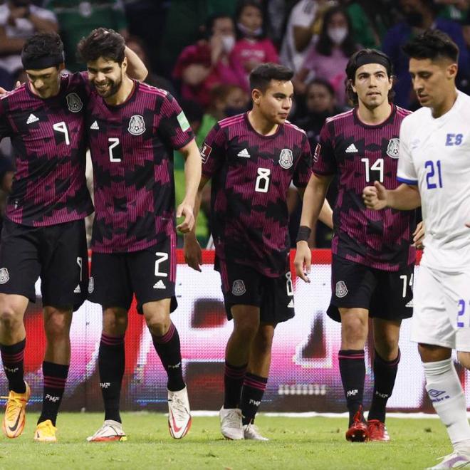 Celebración de un gol de México (Foto: Selección México).