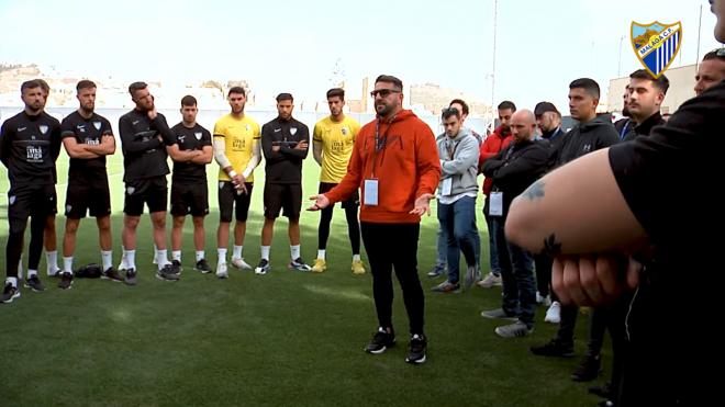 la reunión del Málaga con su afición (Foto: Málaga CF).