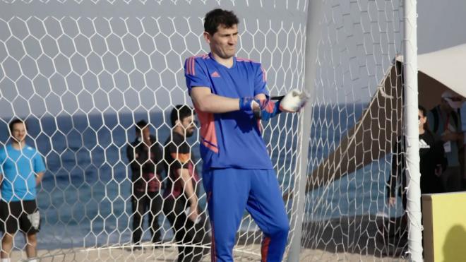 Iker Casillas, en un acto promocional del pasado Mundial de Qatar