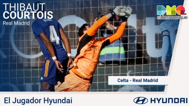 Courtois, Hyundai del Celta-Real Madrid.