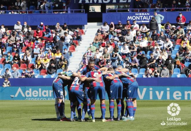 Once titular del Levante ante el Villarreal (Foto: LaLiga).