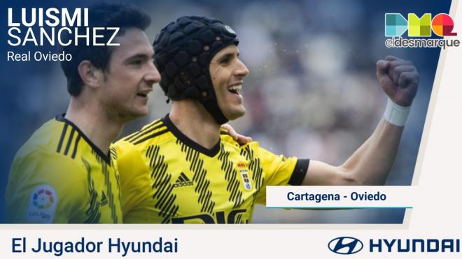 Luismi Sánchez, el Jugador Hyundai del Cartagena-Real Oviedo.