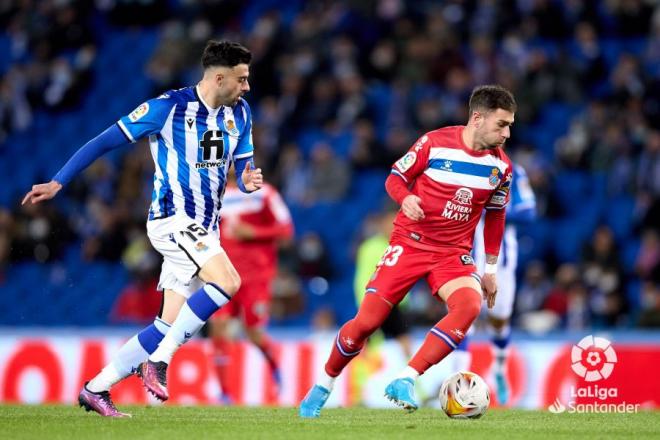 Diego Rico, durante el partido ante el Espanyol (Foto: LaLiga).