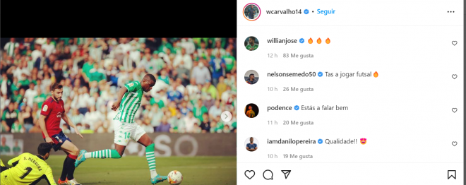 Elogios en las redes a Carvalho