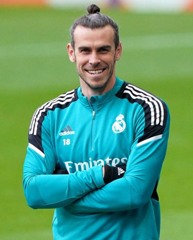 Gareth Bale, en el entrenamiento previo al Chelsea-Real Madrid (Foto: Cordon Press).