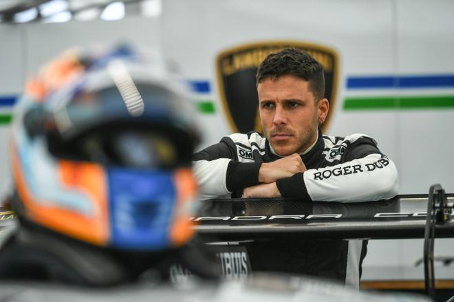 Manu Bejarano en la Lamborghini Super Trofeo