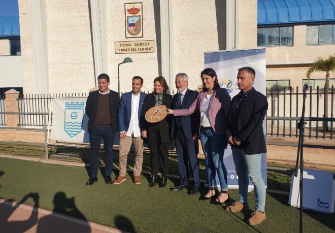 Presentación del Campeonato de España de natación en Torremolinos.