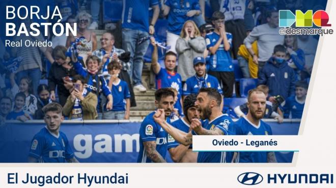 Borja Bastón, Jugador Hyundai del Real Oviedo-Leganés.