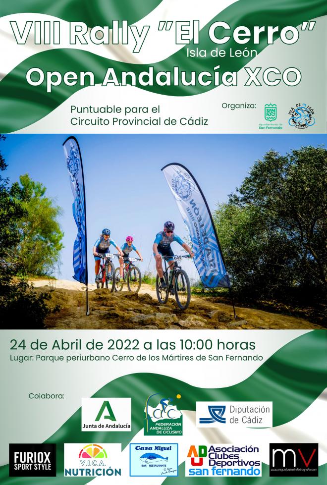 Cartel promocional de la gran prueba final del Open de Andalucía de BTT XCO 2022